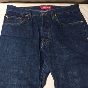 supreme blue jeans
